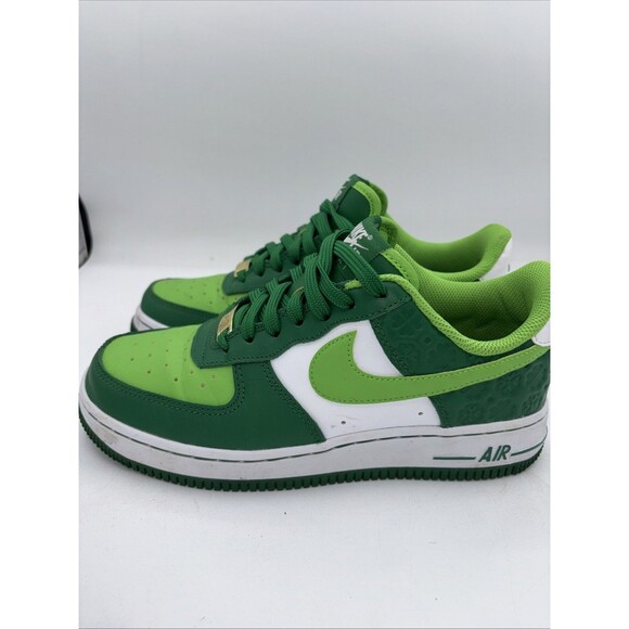 Nike Air Force 1 Low St. Patrick’s Day 2020 Size 5 Authentic Green VNDS - Picture 11 of 16